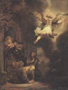 REMBRANDT Harmenszoon van Rijn The angel leaving Tobit and his family (mk33) oil painting picture wholesale